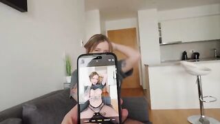 I gave my boyfriend a lesson with his best friend's impressive size!