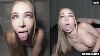 A girl contacted us on TikTok - An extremely tight girl loves rough sex - Nata Ocean