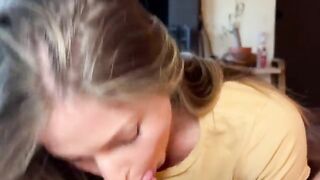 Guy filming his girlfriend getting naked, she’s surprised and amused