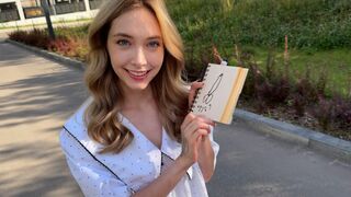 The tourist was very hungry and I fed her creampie - Loly Nebel