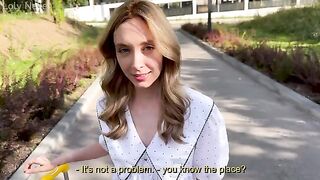 The tourist was very hungry and I fed her creampie - Loly Nebel