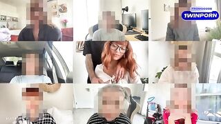 The red-haired babe got fucked on a zoom call