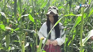 Security guard wrote a ticket to a girl for contempt in the cornfield