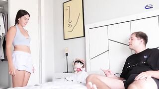 Guy caught his stepsister jerking off in the closet