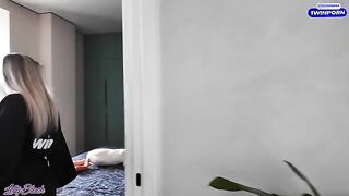 A lonely MILF ordered a handyman and got fucked in satin