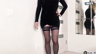 A stepmom checked my cock after our conversation, it was a surprise