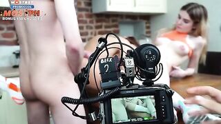 Behind the scenes: gentle threesome sex and Russian porn making secrets