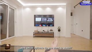 I fooled my stepsister, she did not expect to see my cock in her room