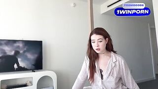 My horny step sister with big tits sneaks into my room for the first time