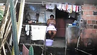 The black girl did not know about the hidden phone camera