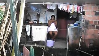The black girl did not know about the hidden phone camera
