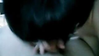 A drunk brunette came to her husband with a blowjob offer
