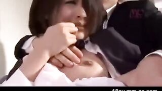 Asian teen gets harassed and forced into sex by her brother