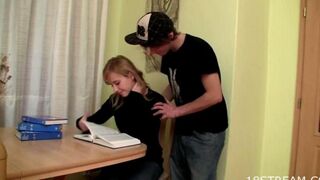 A girl gave herself to her stepbrother in a steamy encounter