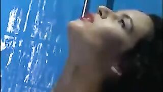 A couple has anal sex right in the bathroom, as they usually do