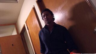 Girl sucks cock and fucks with a guy in the bar