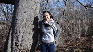 I fucked in the forest with a stranger using a dildo