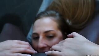 Two beauties satisfy each other with passionate kisses
