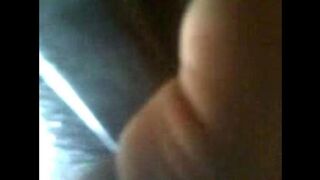 On the bus, he clung to the ass of the girl tightly