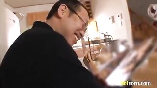 Sex with Asian classmate in the classroom can be risky