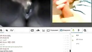 A husband and wife satisfy their sexual needs with each other on webcam