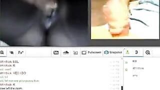 A husband and wife satisfy their sexual needs with each other on webcam