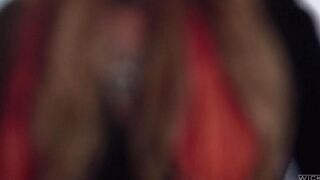 Three flaps fucked a delicious blonde in stockings hard