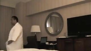 A guy brought a whore to the hotel and started to undress her