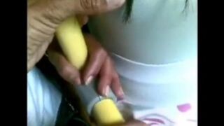 A man hard fucked a girl on the bus and she screamed with pleasure