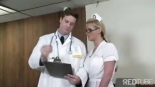 A hot doctor fucks his nurse in the uniform, it is very erotic