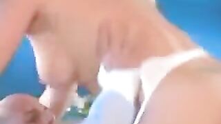 Sex in white stockings - beautiful and hard - a must-see!