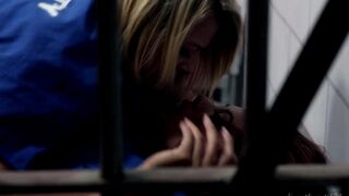 Two hot lesbians prisoners licked each other in the cell to pass time