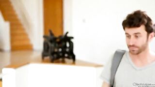 Two guys fucked sexy brunette Veronika Avluv in her pussy
