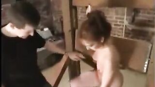 Redhead woman in rough sex sadomaso
