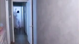 The monster penetrated the mouth of an Asian girl