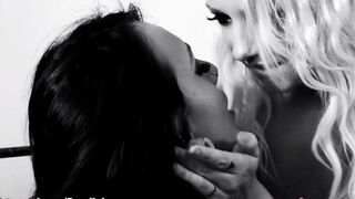 Lesbians fuck each other with dildo, a vibrator and their tongues