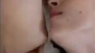 A friend has to lick the sperm from her vagina and ass, it wasn’t pleasant