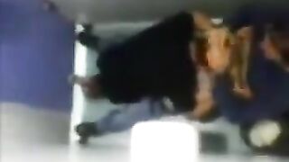 The camera in the toilet caught two guys engaging in some intimate action