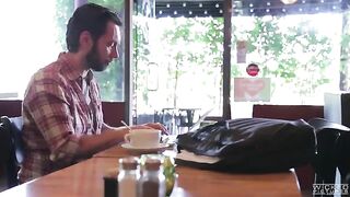 The guy picked up an Asian chick in the cafe and fucked