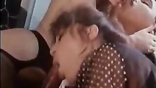 A few mature ladies are getting ready for sex with a stranger they met