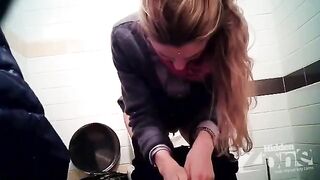 A hidden camera was secretly filming in the store toilet