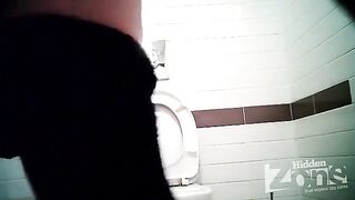 A hidden camera was secretly filming in the store toilet