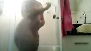 The huge ass franchise was barely captured in frame during the shower scene