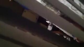A man shoots his neighbors having sex with a hidden camera