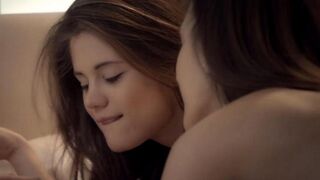 Beautiful girls are licking each other's pussies with passion, bringing intense pleasure