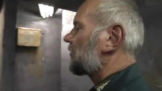 Rough sex with a small-breasted teen in a prison setting