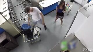 A girl has sex, unaware of a hidden camera filming