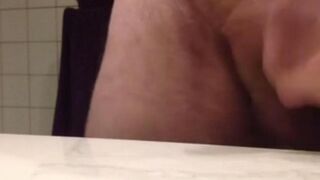 A man made a quick blowjob right on the table at work