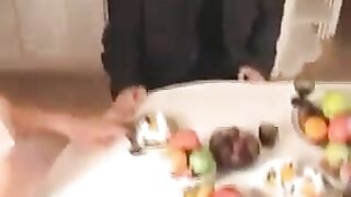 The Russians first hammered and then switched to sex, a steamy scene reminiscent of BRIDE4K’s intense wedding encounters