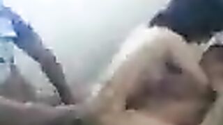 Young Asian beauty takes two cocks in her sweet pussy